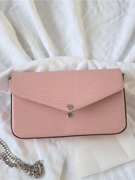 Louis Vuitton Handbags - Authentic Louis Vuitton Epi LEATHER Pink Envelope Crossbody Mini Bag Clutch